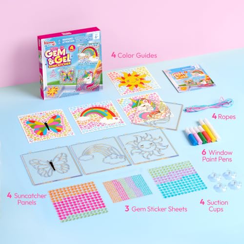 Klever Kits Suncatcher Fenster Bastelsets für Kinder,Geschenke für Mädchen 6 7 8 9 10 11 12 Jahre,DIY Diamant Malset Spielzeug… – Ansicht 4