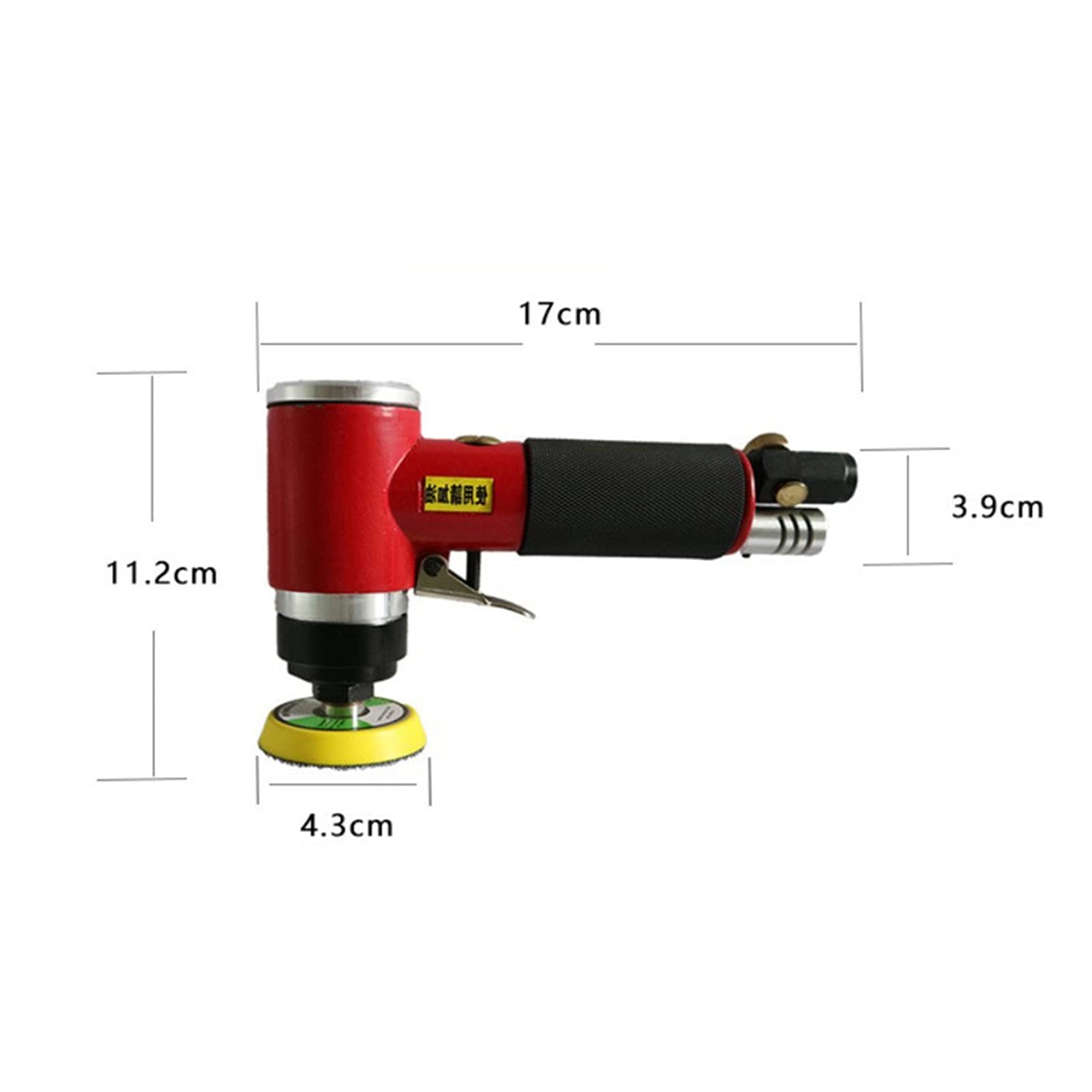 2 "3" Mini Pneumatyczna maszyna do szlifowania Powietrza Maszyna woskowania samochodu Mały Polerka Bufor Auto Polerowanie Akcesoria stylizacji(Deflected)
