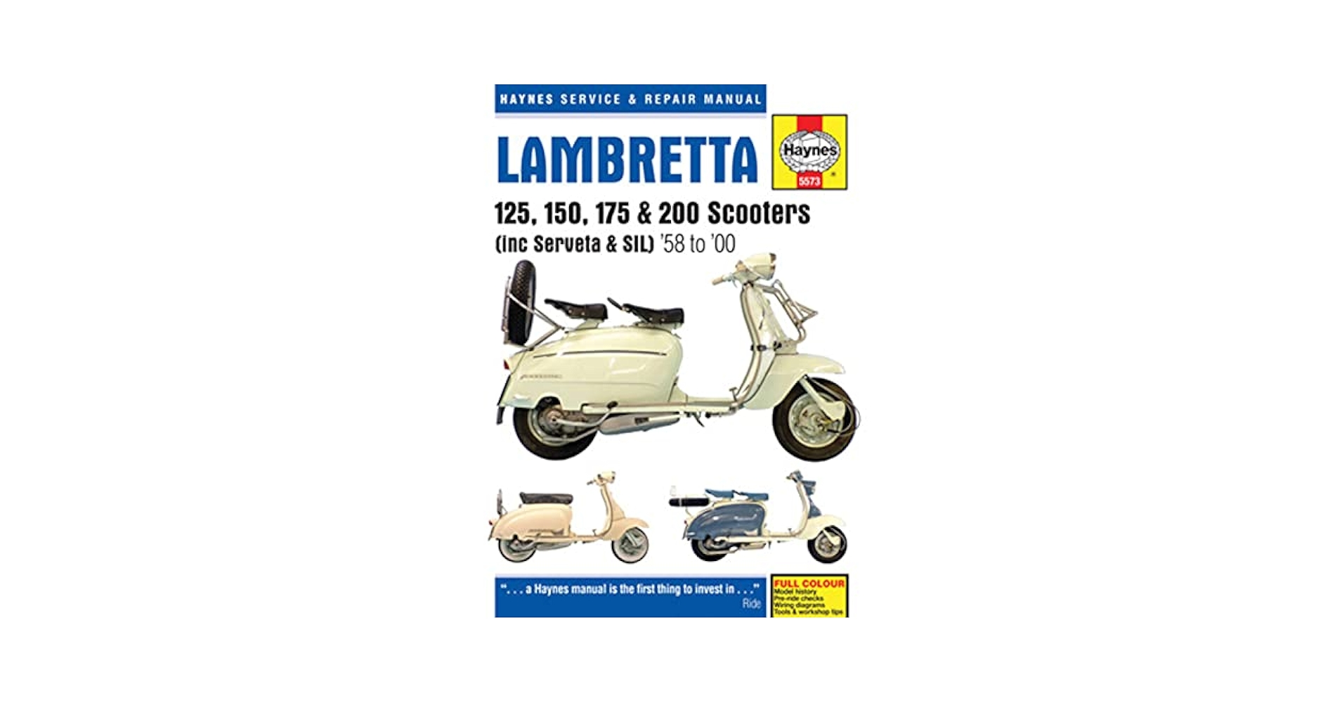 Lambretta 125, 150, 175 & 200 Scooters: (including Serveta