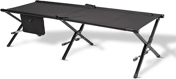ADVANCAMP Ultralight Camping Cot for Adults, 120kg Sleeping Support Camping Bed, Easy Setup, Foldable and Portable for Backpacking, Hiking and Travel