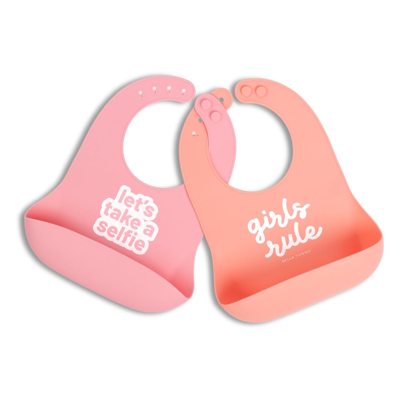 Bella Tunno Baby Bib for Eating, Waterproof Silicone Bib with Large Food Catcher, Adjustable Fit for Babies 4-12 months & Toddlers 1-3 Years, Boys &