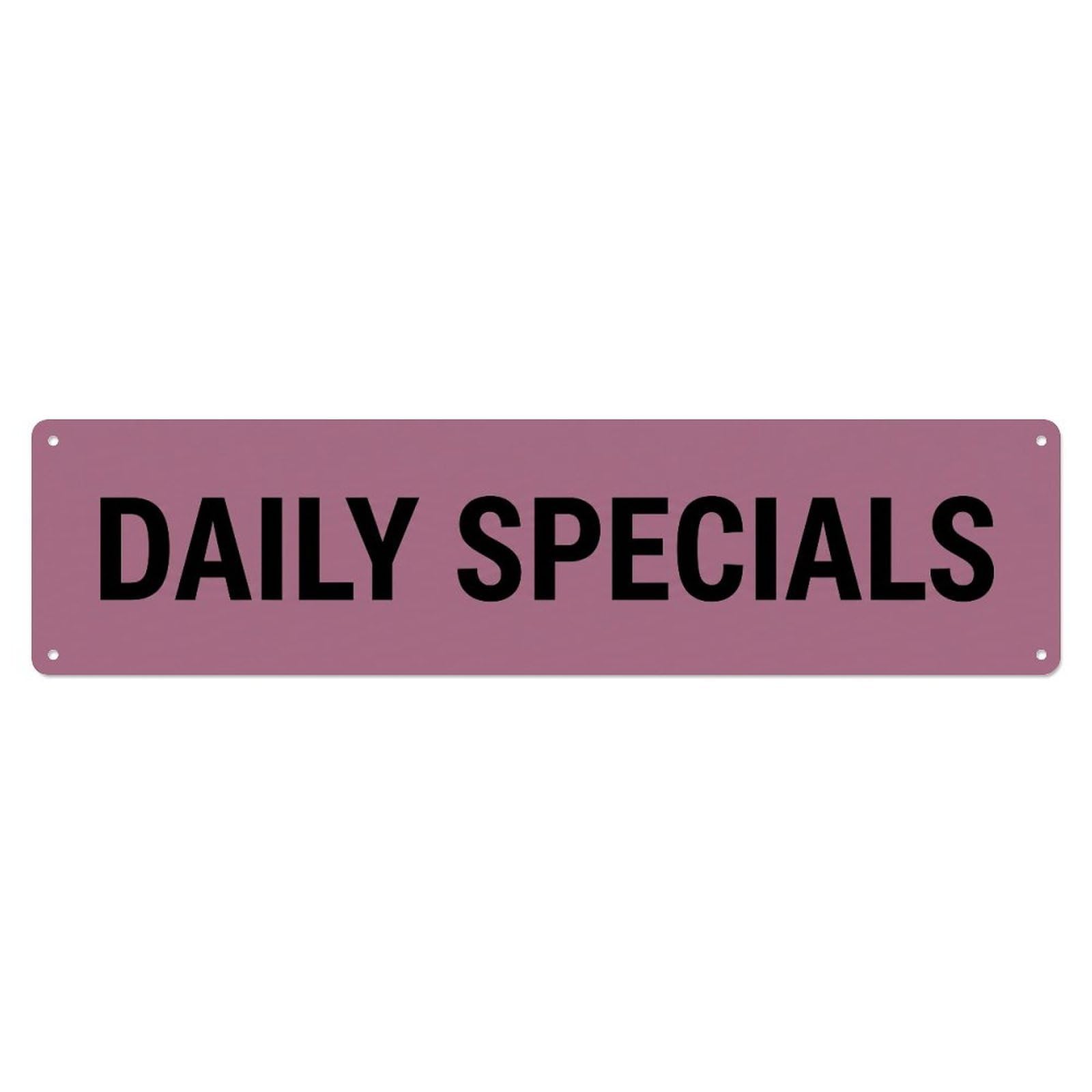 Metal Tin Sign Daily Specials Featured Items