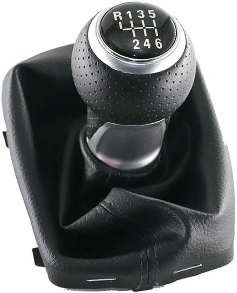 GZNBB Car Manual Gear Shift Knob Boot Cover Gaiter Lever Shifter Handle Stick, for Audi A3 S3 2001-2003