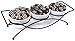 Elegant 4-piece Tier Relish Tray with White Ceramic Bowl Dish & Stand, Server Set with Metal Rack, Buffet Server for Appetizers, Candy, Nuts and Dips & Favorite Food.