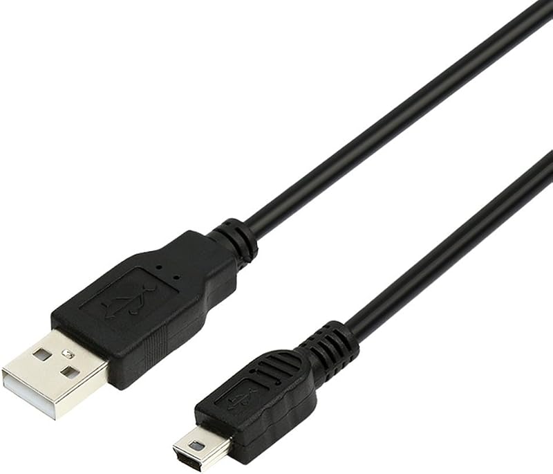 USB Cable Power Charger Cord for TI-84 Plus, Plus C Silver Edition, TI 89 Titanium, Nspire CX/TI CX CAS Graphing Calculators, Compatible with Texas Instruments Calculators (3 Feet Long, Black)
