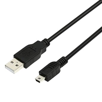 USB Cable Power Charger Cord for TI-84 Plus, Plus C Silver Edition, TI 89 Titanium, Nspire CX/TI CX CAS Graphing Calculators, Compatible with Texas Instruments Calculators (3 Feet Long, Black)