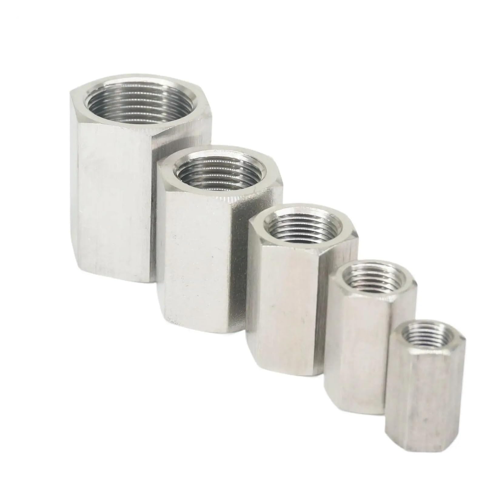 BIANMTSW 1PC M16x1.5 Female 304 Stainless Hex Nut Rod Pipe Adapters Max Pressure 8000 psi