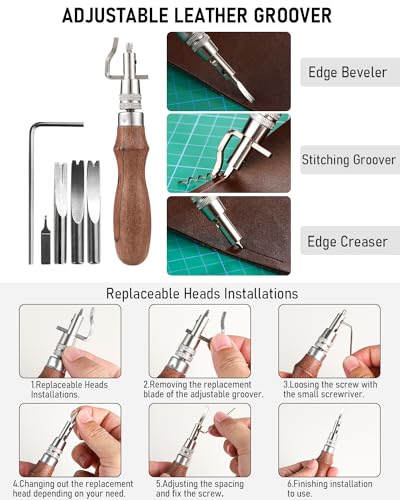 Nicpro 85PCS Leather Tooling Kit
