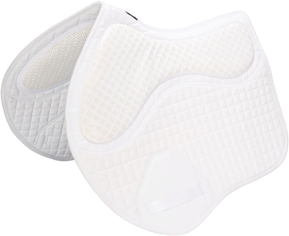 Schneiders Close Contact Non-Slip Combo Jump Horse Saddle Pad | Shock-Absorbing Foam Half Pad | Secure Grip & Breathable Mesh Spine for Equestrian Performance