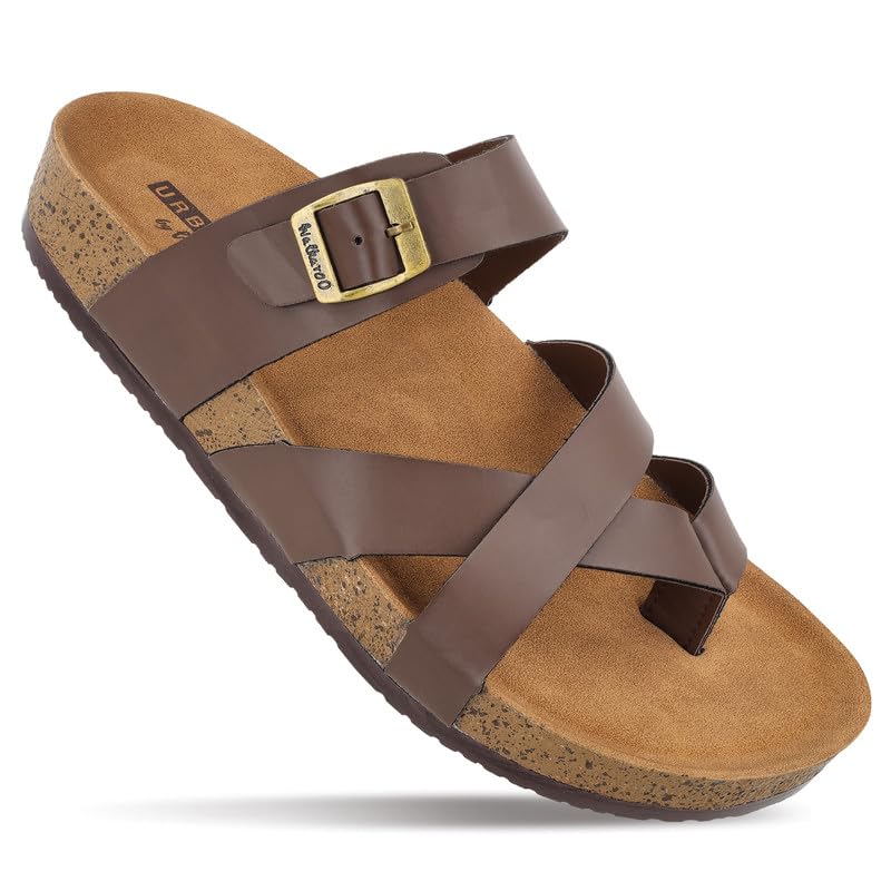 Urbanoz Mens Comfort Sandal |Ergonomic Arc support|Anti-slip Sole|Lightweight & Soft Cushioned|Adjustable Buckle|Casual Wear| - WGE53359-image-18