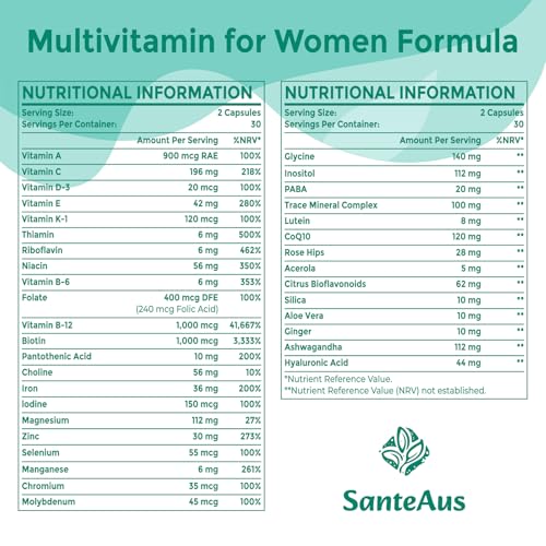 Liposomal Multivitamin for Women 50+ - Women's Daily Multivitamin with Iron, Vitamin A, C, D, E and B Complex - Immune Support, Hair & Skin Support, 60 Vegan Capsules - Image 4