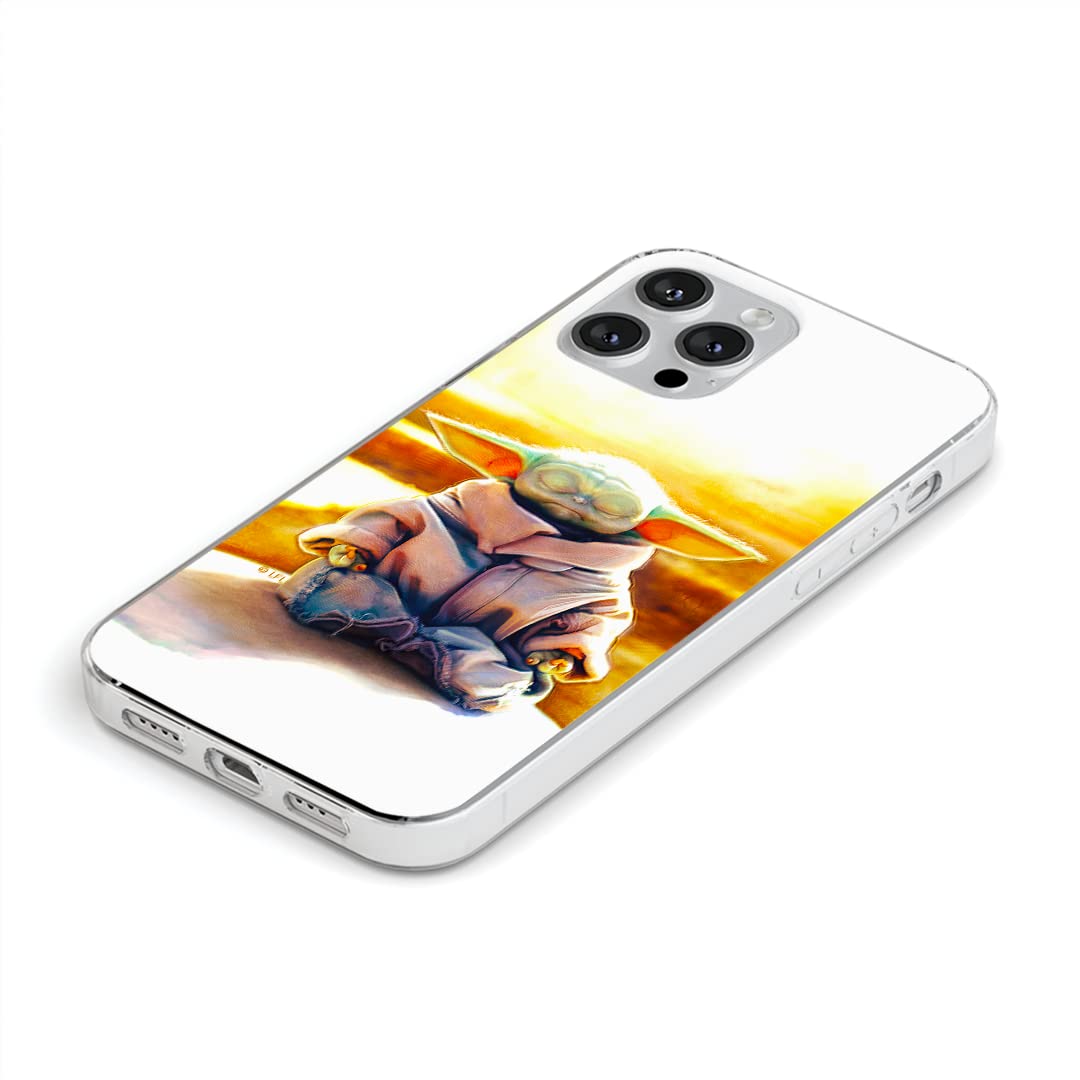 ERT GROUP custodia per cellulare per Apple Iphone 13 PRO MAX originale e con licenza ufficiale Star Wars, modello 007 adattato alla forma dello smartphone, con effetto glitter overflow