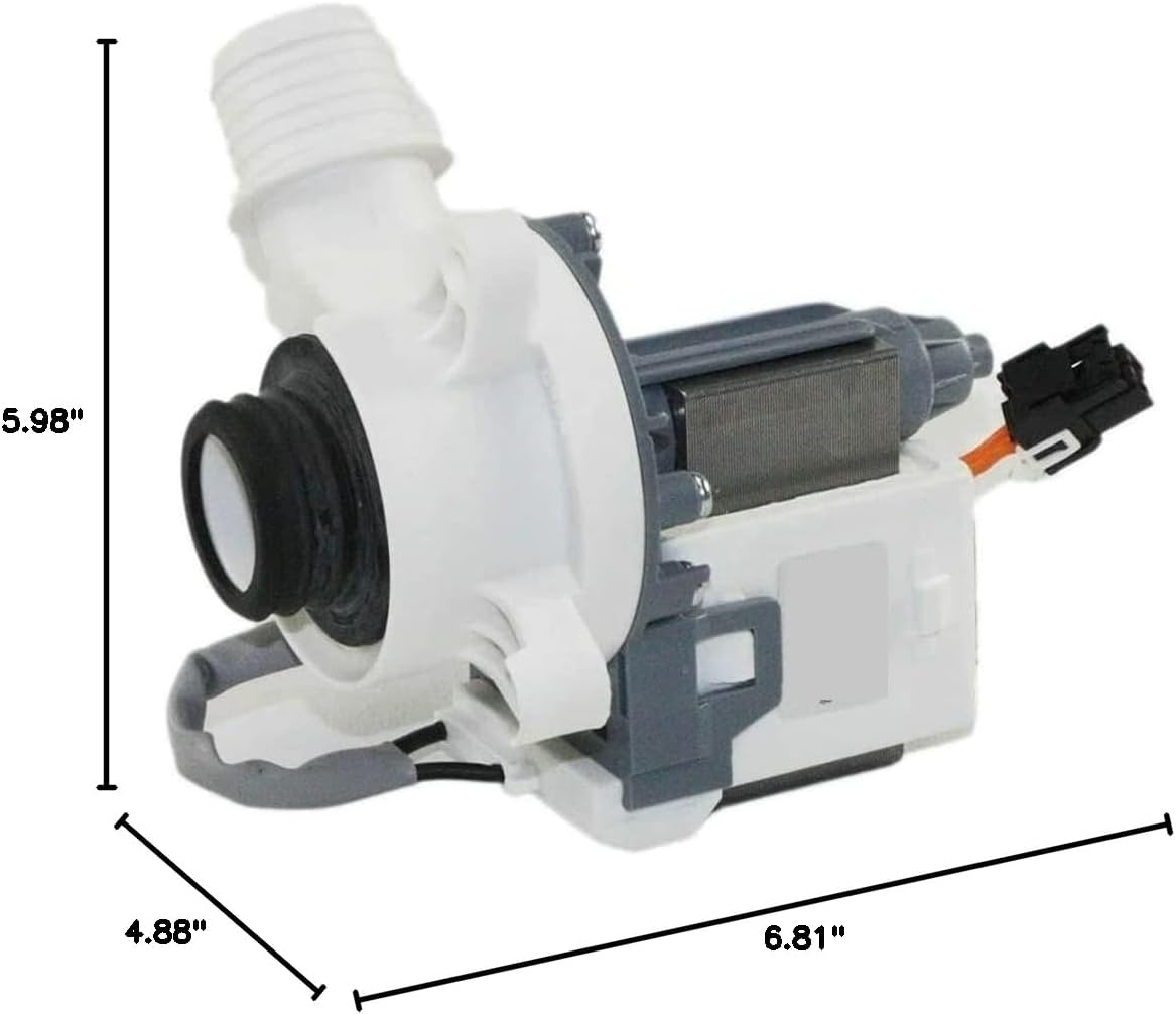 Drain Pump Replacement For GE GTW460ASJ2WW GTW460ASJ3WW GTW460ASJ4WW GTW460ASJ5WW GTW460ASJ6WW GTW460ASJ7WW GTW460ASJ8WW GTW460ASJ9WW GTW460ASJAWW GTW465ASN0WW GTW465ASN1WW Washing Machine