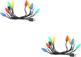 DOITOOL 2 Peças De Corda De Luz Cabo De Dados Cabos De Carregamento Carregador LED Typec Luzes De Natal Cabo De Carregamento De Telefone Cabos De Carregamento De Telefone Tipo C Cabos De