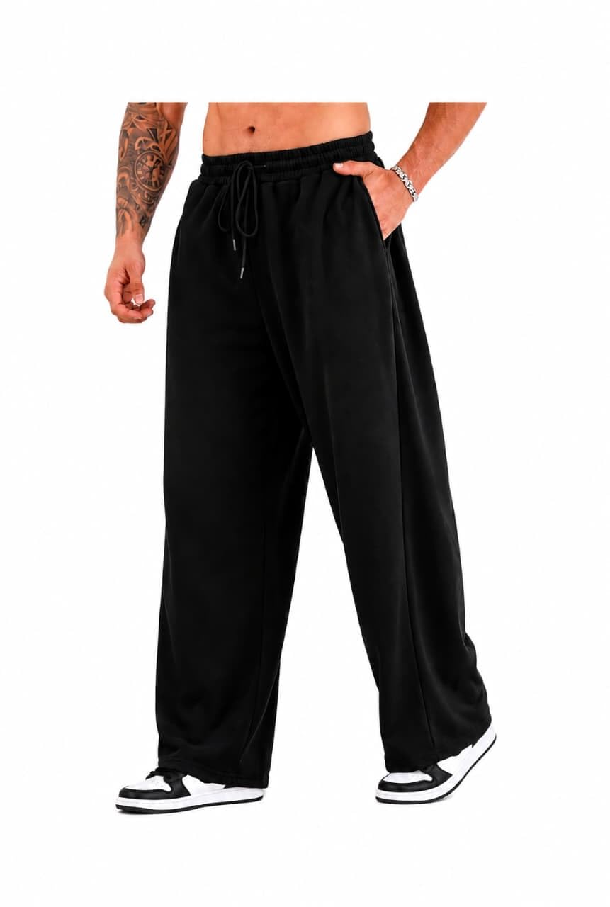 hhh venice Men's Cotton Baggy Trackpants Oversized Fit Casual Joggers-picture-14