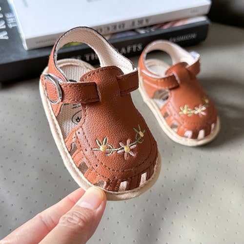 Image of Infant Baby Boys Girls Summer Sandals Party Wedding Dress Flats Shoes Newborn Crib Shoes First Walkers Prewalkers 0-18 Months