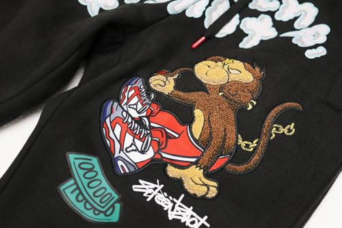 SCREENSHOT-Fleece Pants 4202 Mens Streetwear Urban Fit Fleece Pants - Street Fashion Sweatpants Ribbed Wasteband4