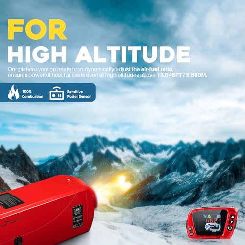 OBAKL Diesel Heater Aluminum Housing, 8KW Diesel Air Heater 12V Fast Heating, Diesel Parking Heater High Altitude for Trucks, Campers, RVs, and Boats - Image 5