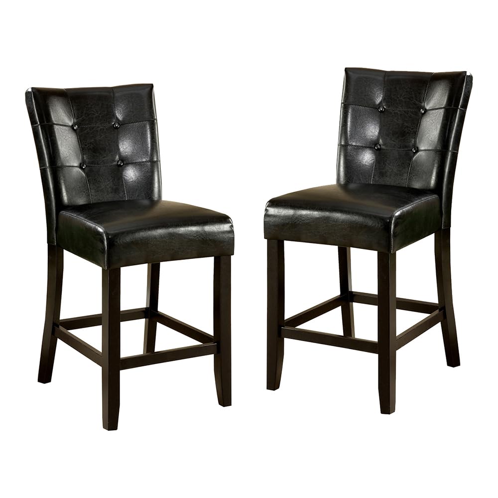 24/7 Shop at Home IDF-3866PC X 2 Dining-Chairs, Espresso