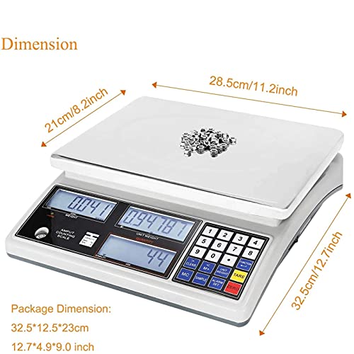 Báscula digital industrial para piezas y monedas 10kg miniatura 2