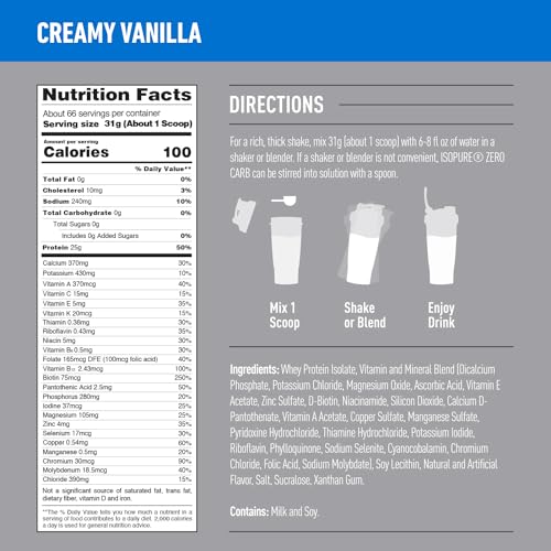 Isopure 1062127 Protein Powder, Zero Carb Whey Isolate thumb #8