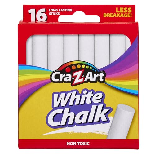 Cra-Z-art White Chalk, 16 Count (10800-48)