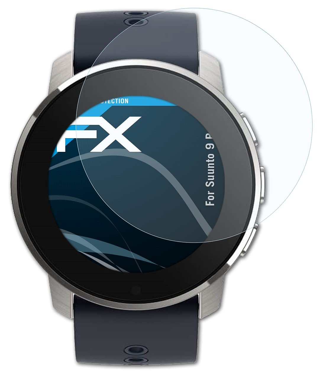 atFoliX Screen Protection Film Compatible with Suunto 9 Peak Screen Protector, Ultra-Clear FX Protective Film (3X)