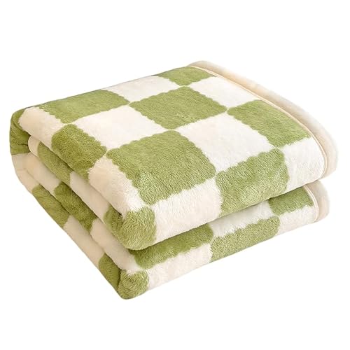 ブランケット とろとろケット 毛布 シングル ふわとろ 厚手 掛け布団 軽い 大判 おしゃれ 冬用 軽量 四季適用 肌掛け布団 冷房対策 洗える もこもこ毛布 柔らかく肌触 暖かい 静電気防止 吸湿速乾 あったか マイクロファイバー グリーン 120*20
