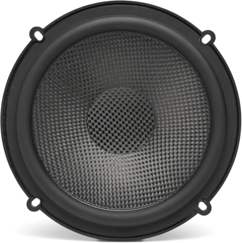 Image of JBL Club 605CSQ 2-Way Car Component Speaker System - 285 Watt Peak 95W RMS with Carbon Fiber Car Speaker, Silk Dome Tweeter and Filters