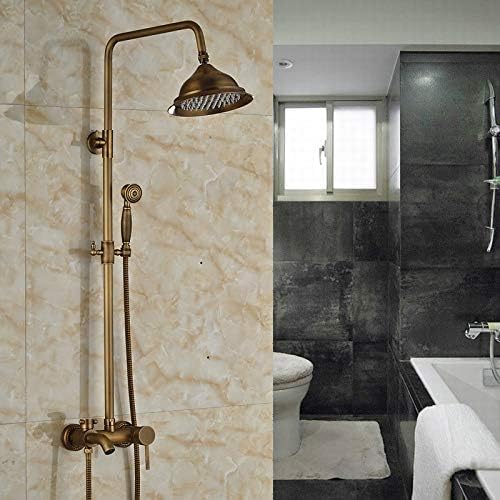 Mitigeur de bain-douche en laiton montage mural avec pommeau pluie 8 pouces
