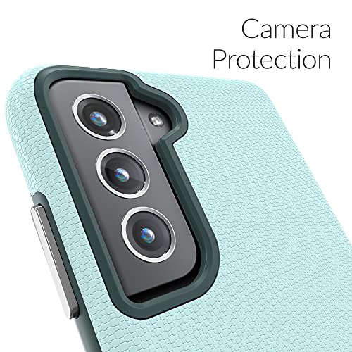 Image of Crave for Galaxy S21 FE Case, Shockproof Protection Dual Layer for Samsung Galaxy S21 FE 5G (6.4 inch) - Aqua