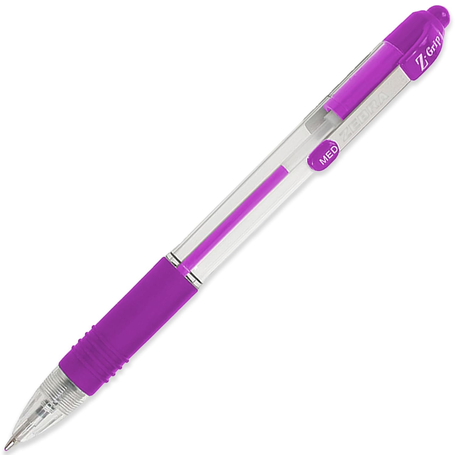 Zebra Z-Grip Retractable Ballpoint Pen - Economy Pack of 20 (Violet), 1 count (Pack of 20) - Image 4