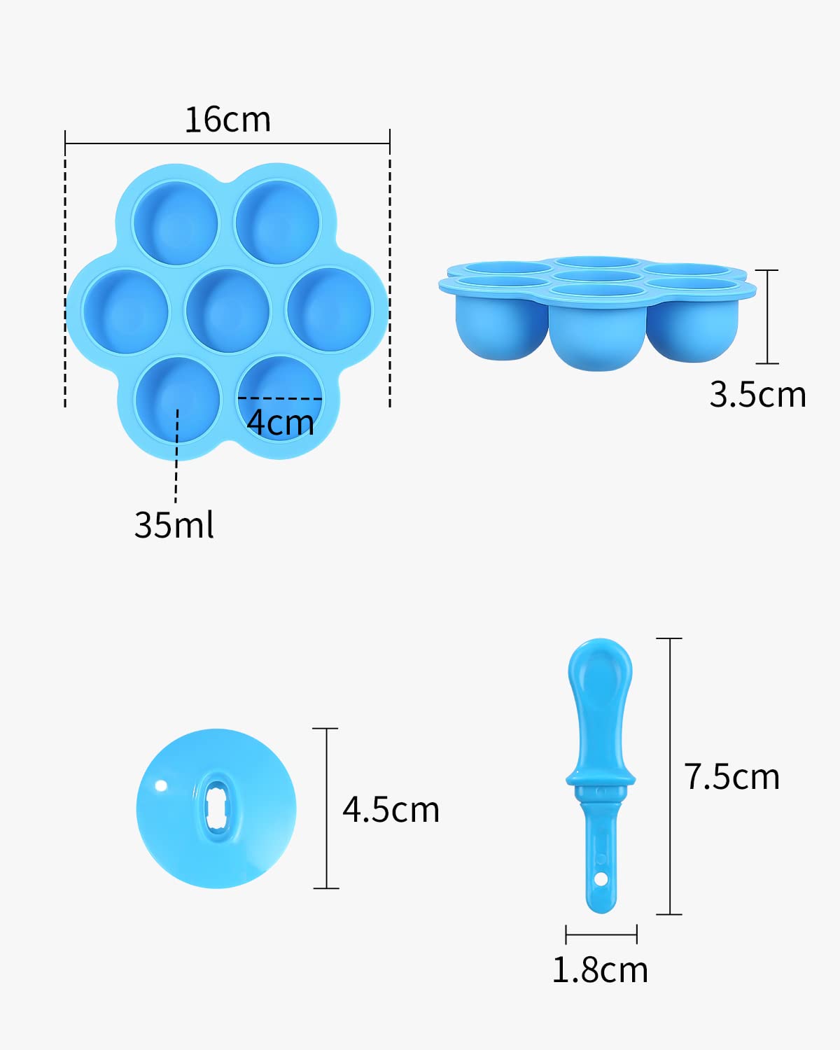 Moule à Glace En Silicone Pour Enfants - Forme Dinosaure, 6 Bâtons, Sans BPA - Réutilisable Pour Fêtes Et Été