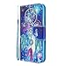 Produktbild LEMAXELERS Galaxy A10 Hülle,Samsung Galaxy A10 Handyhülle Blauer Traumfänger Mädchen Flip Case PU Leder Cover Magnet Schutzhülle Tasche Skin Ständer Handytasche für Samsung Galaxy A10,HX Dreamcatcher