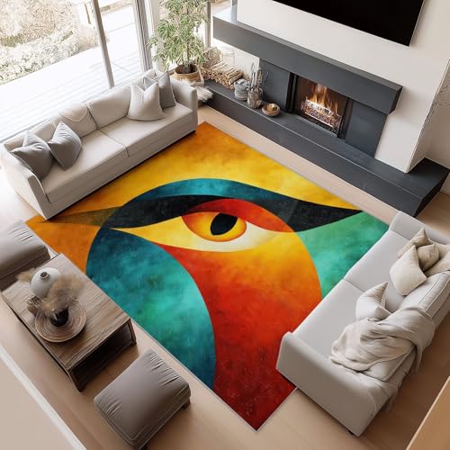 Tapis de cuisine antidérapant oiseau coloré lavable pour sol propre - 4