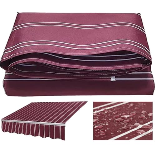 Toile de rechange pour auvent rétractable imperméable protection UV totale polyester
