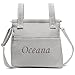 Bolsa Panera Para Carrito de Bebé Personalizada – Bolsa Talega para Carrito de Bebé con Nombre - Piqué Waffle - Piqué Gofre - Handmade - Hecho en España - Nenel (Gris)