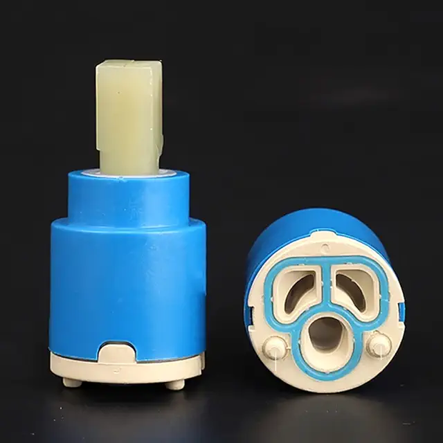 25mm Ceramic Tap Cartridge Replacement - Blue Plastic Valve for Sinks & Baths