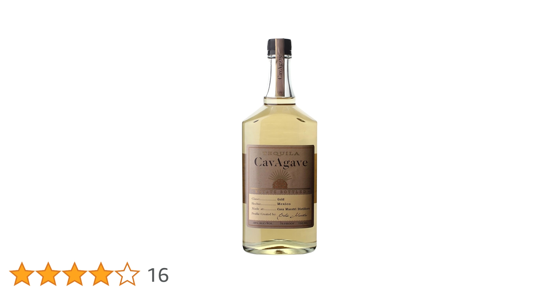 Amazon.co.jp: カヴ アガベ テキーラ ゴールド 750ml 38度