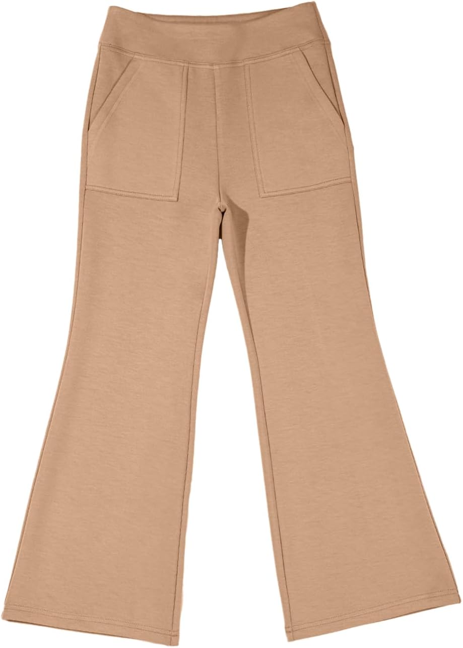 blibean Tween Girls Bell Bottom Pants School Uniform Stretchy Leggings Size 6-15 Years - Image 7