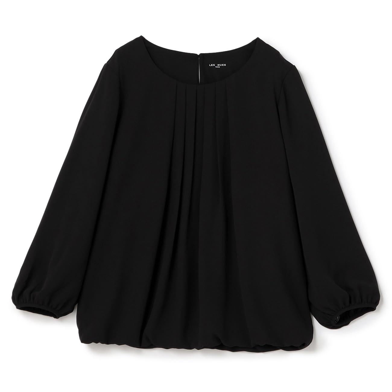 [アオキ] 長袖 ブラウスシフォン タック 防しわ 透けにくい 裏地付 定番 洗える 通勤 オフィスレディース