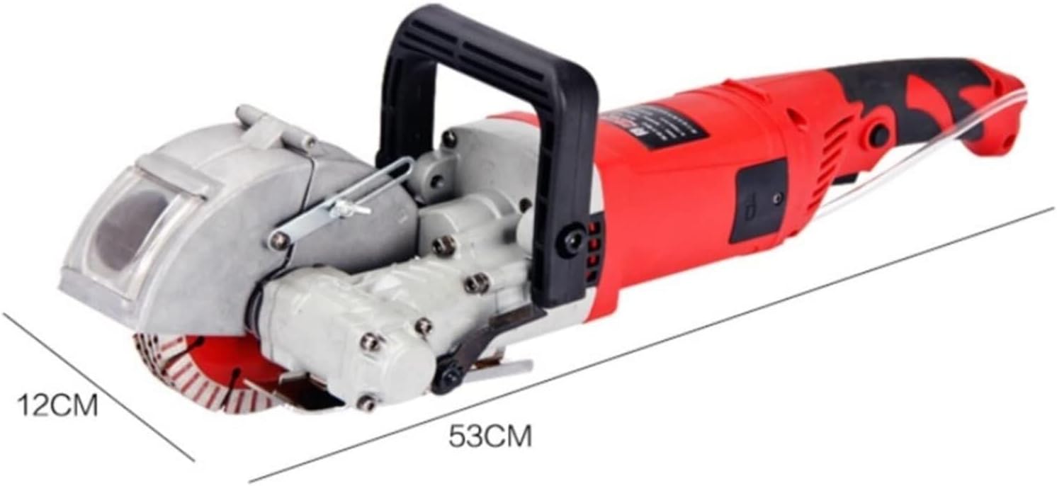 Industrial Slotting Machine 400W with 36mm Planing Depth, 33mm Width, Vacuum Connector, Water Pump for Concrete Grooving