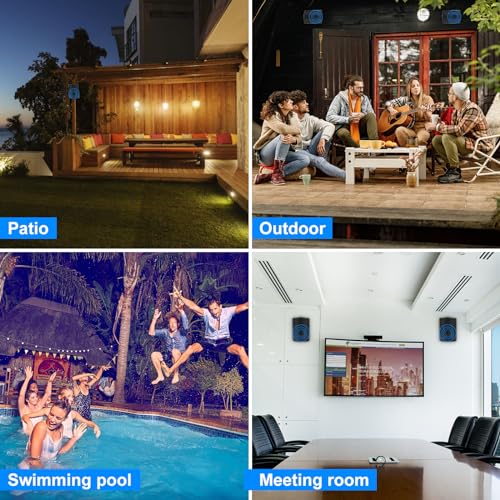 Studiofinix HOS-501 5.25 Inches 600 Watts Indoor Outdoor Bluetooth Speakers All Weather Wired Wall Mount System thumb #7