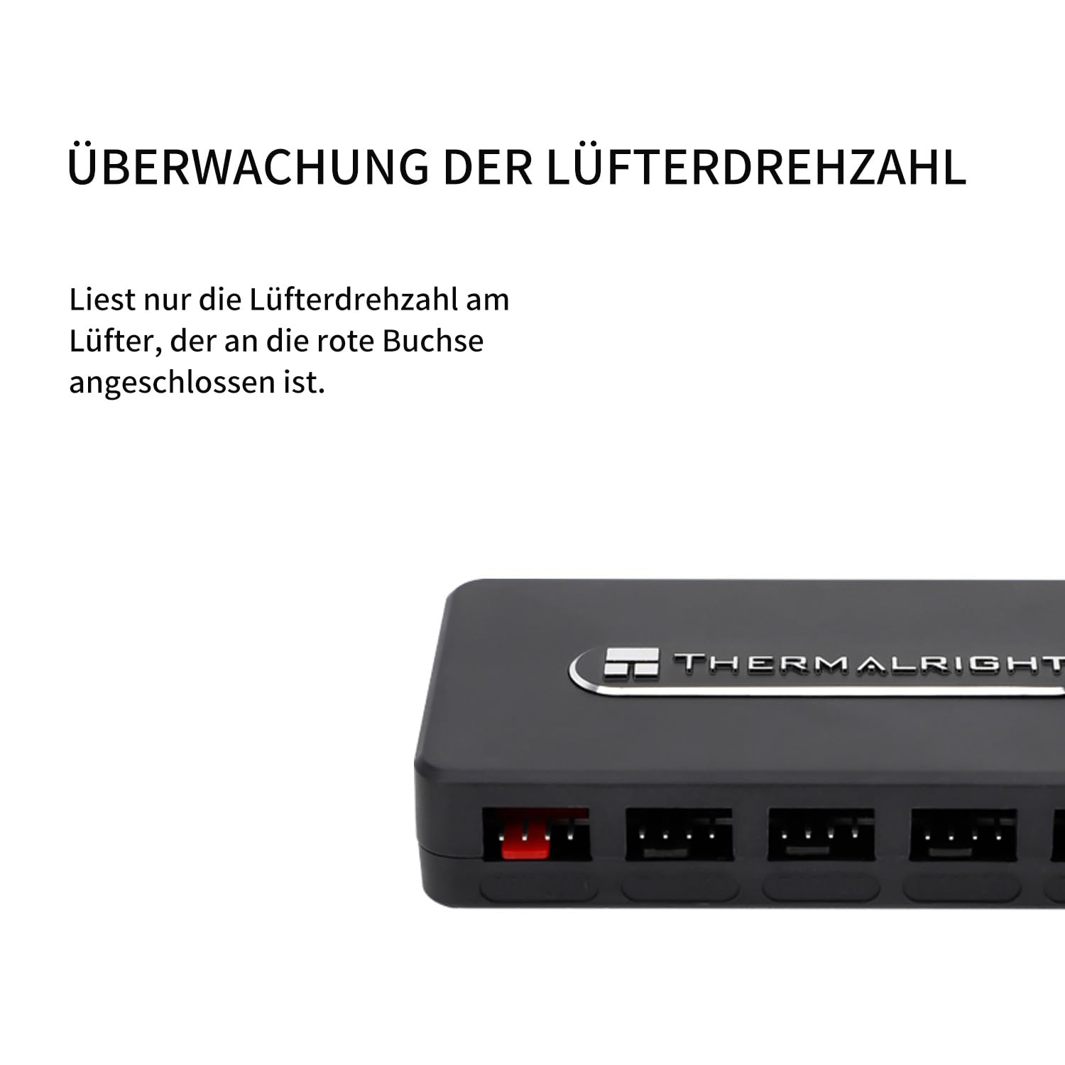 Thermalright Controllo Fan Hub REV. A - Supporto 10 Gruppi PWM, Interfaccia Multipla di Raffreddamento, 10 Porte 4 Pin PC Cooler Controller, SATA Power Cord Direct Input
