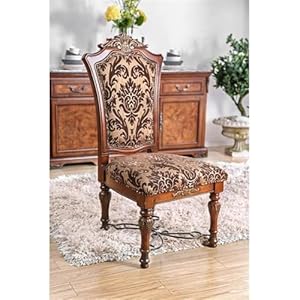 Furniture of America Eleanora 9 Piece Wood Dining Set in Brown Cherry Furniture of America Eleanora 9 Piece Wood Dining Set in Brown Cherry