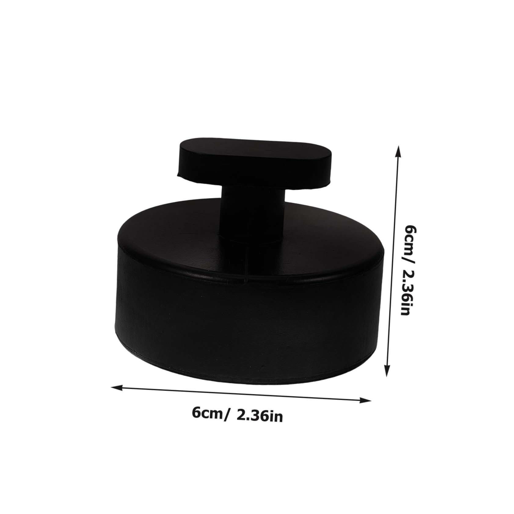 NUOBESTY 4 Set Blocco Di Gomma Ascensore Per Auto Martinetto Di Sollevamento Cuscinetti Per Martinetti Da Pavimento Accessori Per Auto Tampone Gomma Da Cancellare Nero 4 Pezzi*4