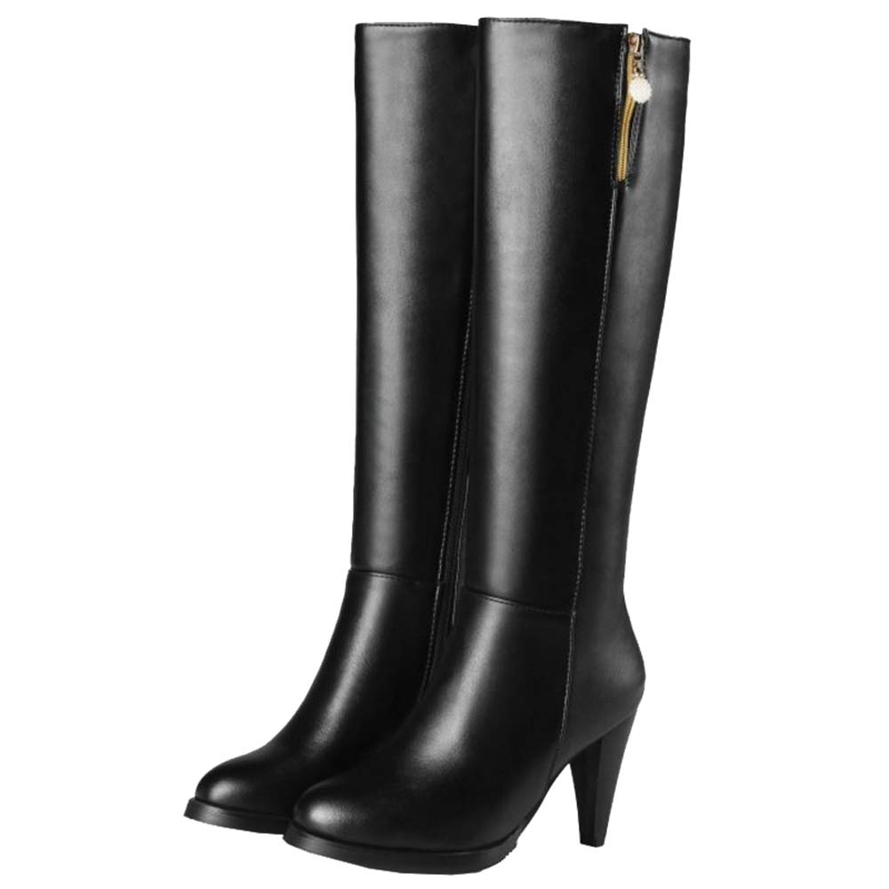 Damen Langschaft Stiefel mit Absatz