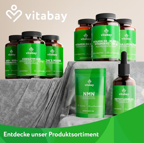 Vitabay Vitamin A Hochdosiert Kapseln - 120 Vegane Vitamin A Retinol Kapseln 10000 IE - Vitamine A für Augen, Haut & Immunsystem - Vit A Vegan - Laborgeprüft