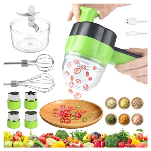 4-in-1 Electric Vegetable Slicer Set