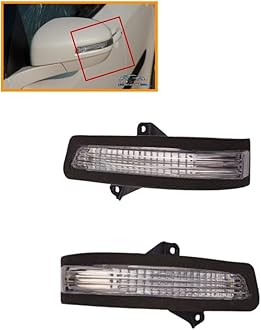 For Car Maruti Swift (2012-2017) & Swift Dzire T2, Side Mirror Turn Signal Indicator Led Lights,With Scotch Lock -(20122), Pear